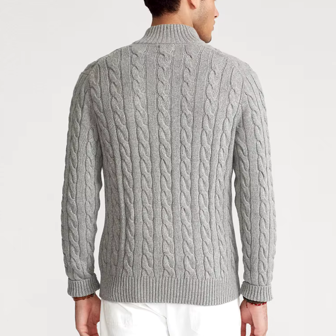 Felpa mezza zip uomo elegante