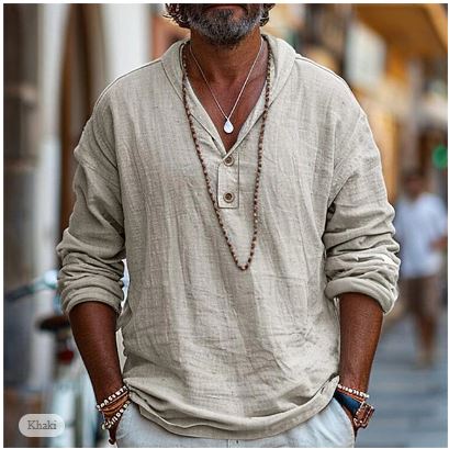 Camicia Leggera in Lino da Uomo