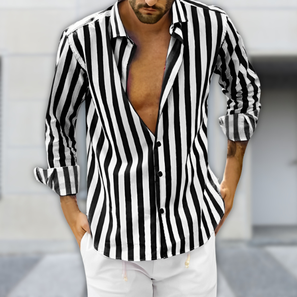 Camicia Estiva a Righe Uomo