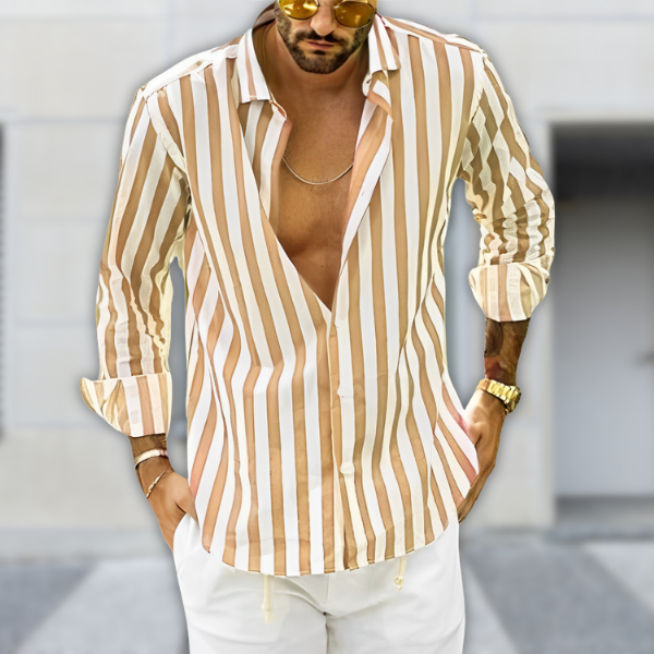 Camicia Estiva a Righe Uomo