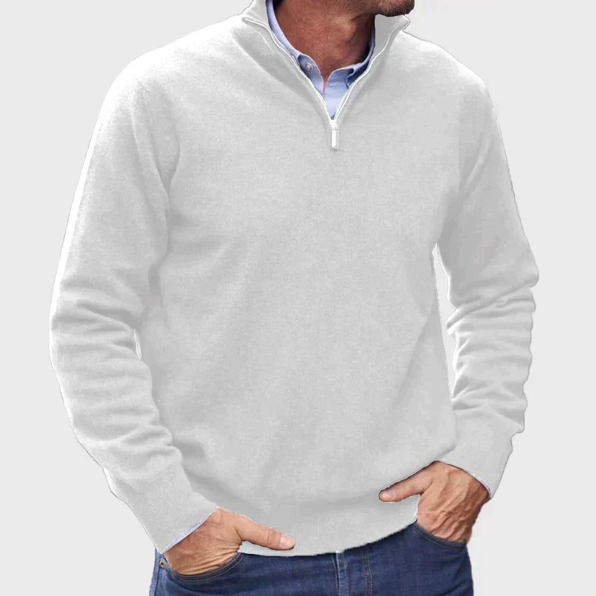 Maglione in Cashmere Italiano con Zip