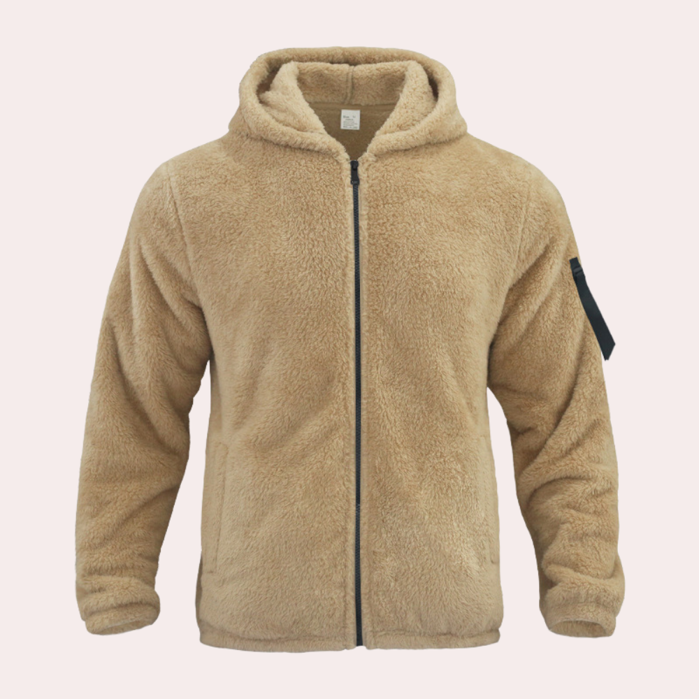 Stefano | Cardigan leggero estivo con cappuccio uomo