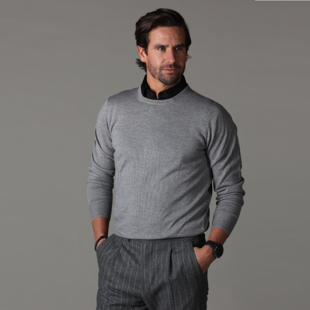 Camicia Elegante Nera Uomo Slim Fit
