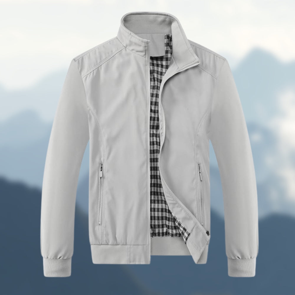 Giacca a Vento con Colletto Alto