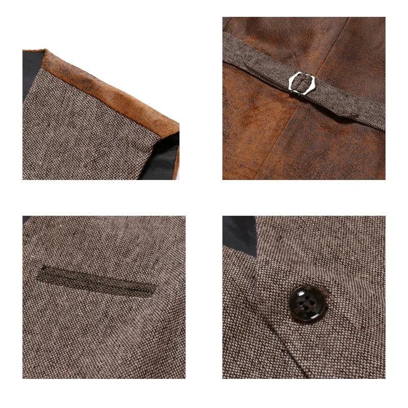 Maglione Reversibile con Collo a V Vintage