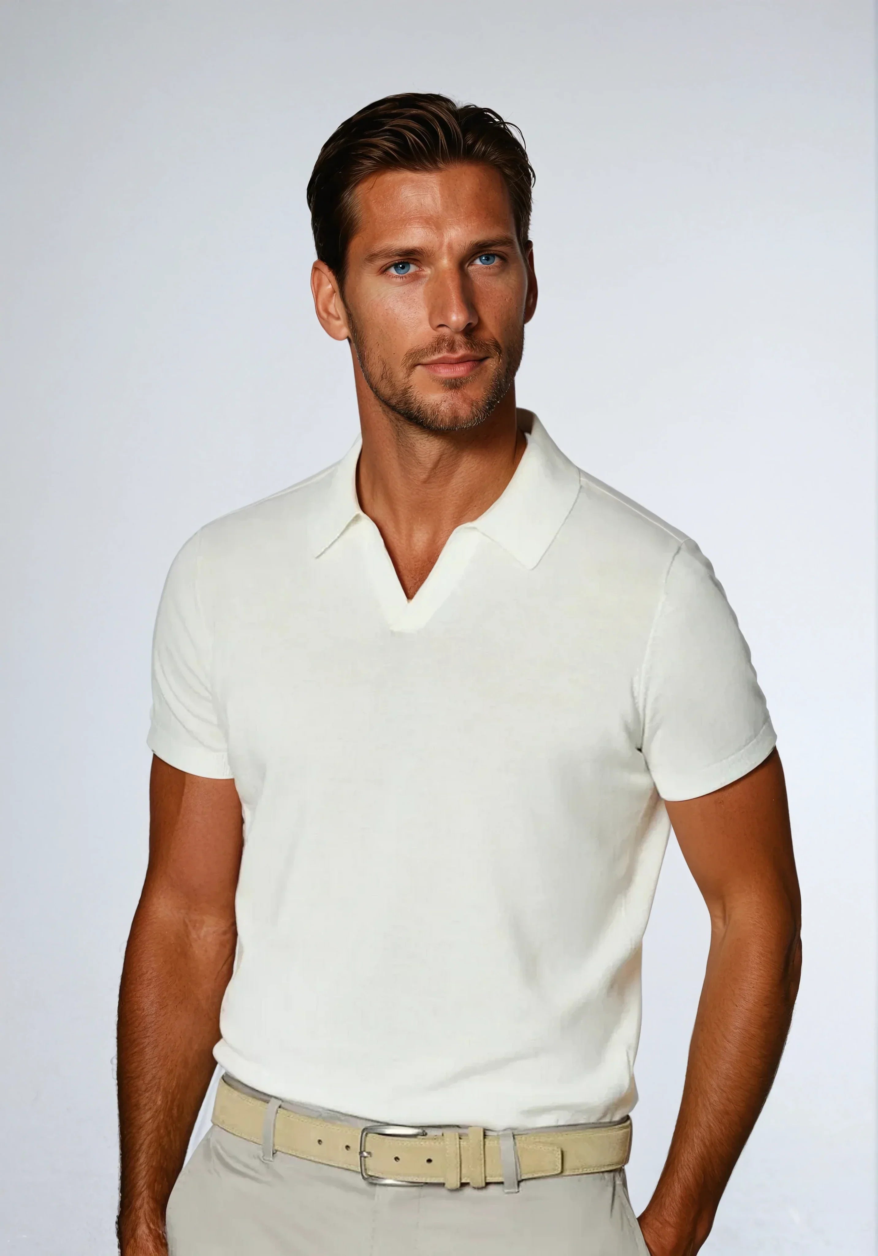 Polo Minimalista Uomo Elegante