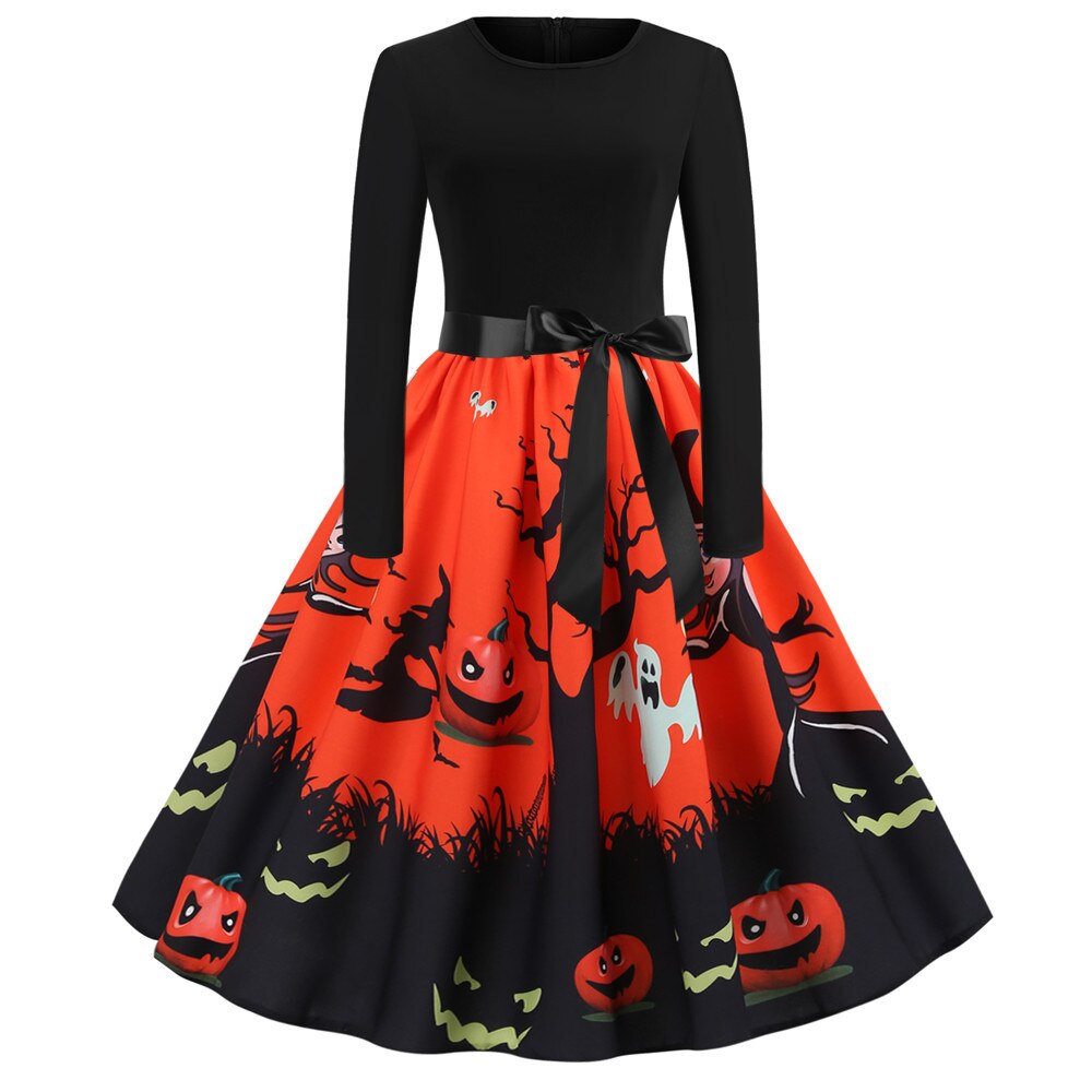 Stampa Caricatura Gotica Costume di Halloween | Midi