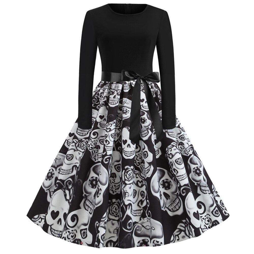 Stampa Caricatura Gotica Costume di Halloween | Midi