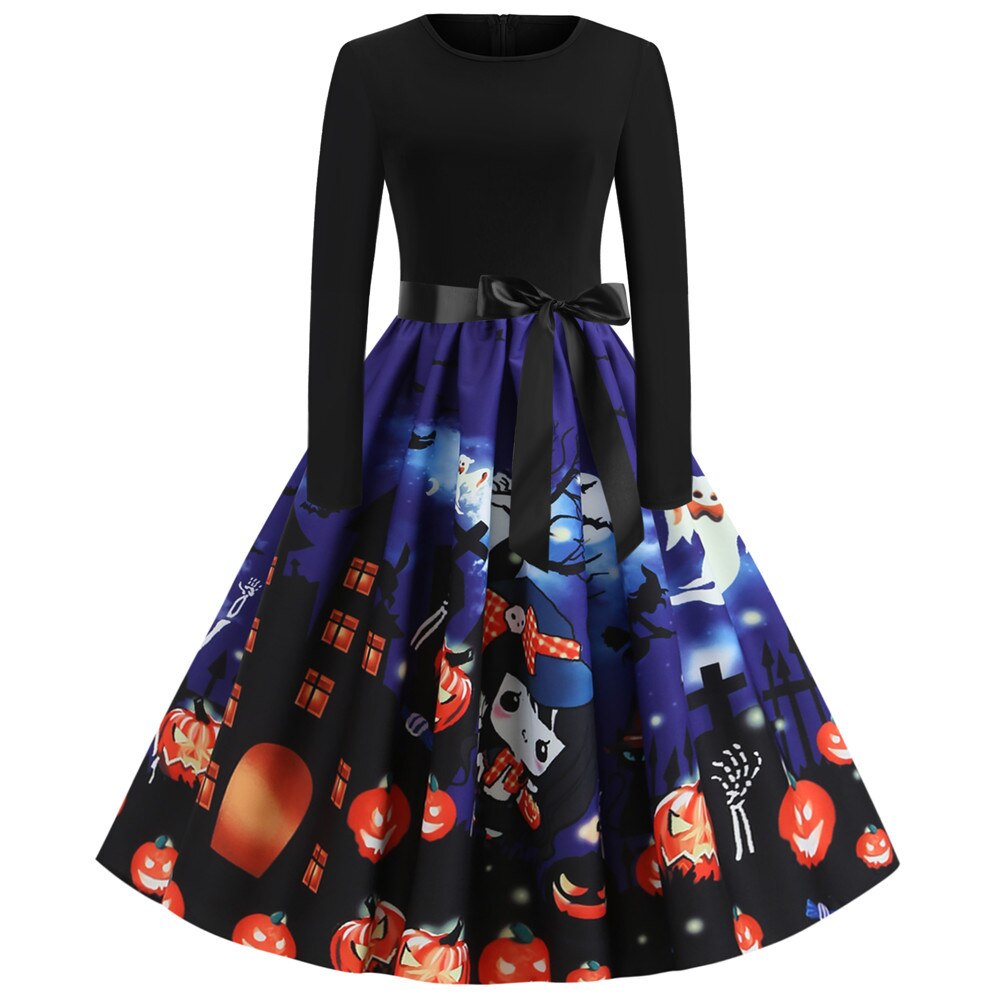 Stampa Caricatura Gotica Costume di Halloween | Midi
