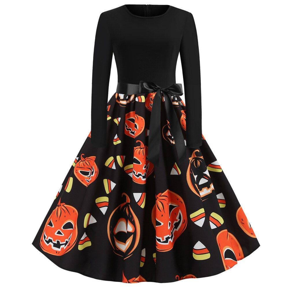 Stampa Caricatura Gotica Costume di Halloween | Midi