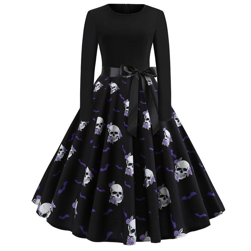 Stampa Caricatura Gotica Costume di Halloween | Midi
