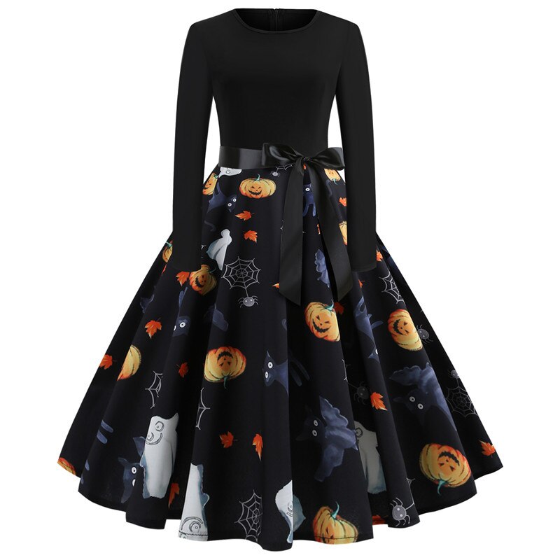 Stampa Caricatura Gotica Costume di Halloween | Midi