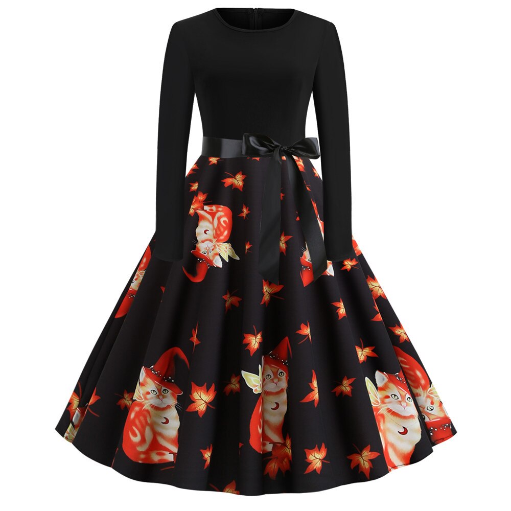 Stampa Caricatura Gotica Costume di Halloween | Midi