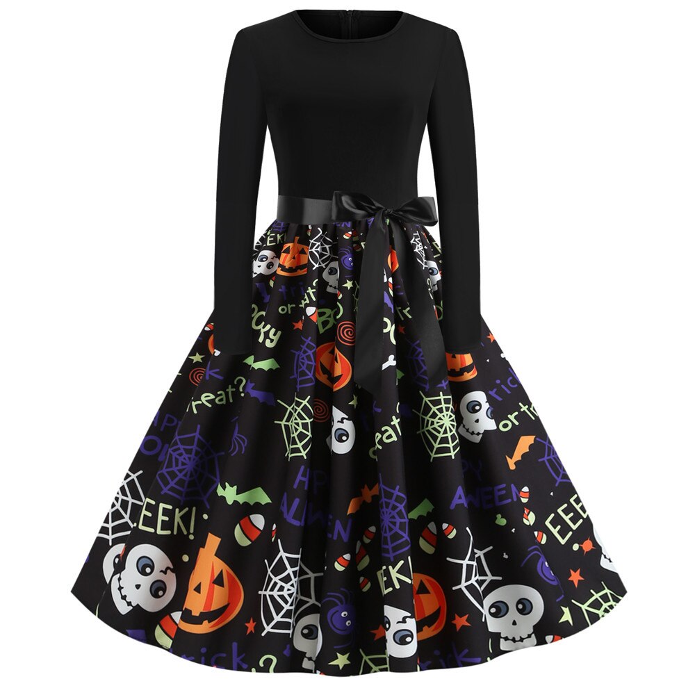 Stampa Caricatura Gotica Costume di Halloween | Midi