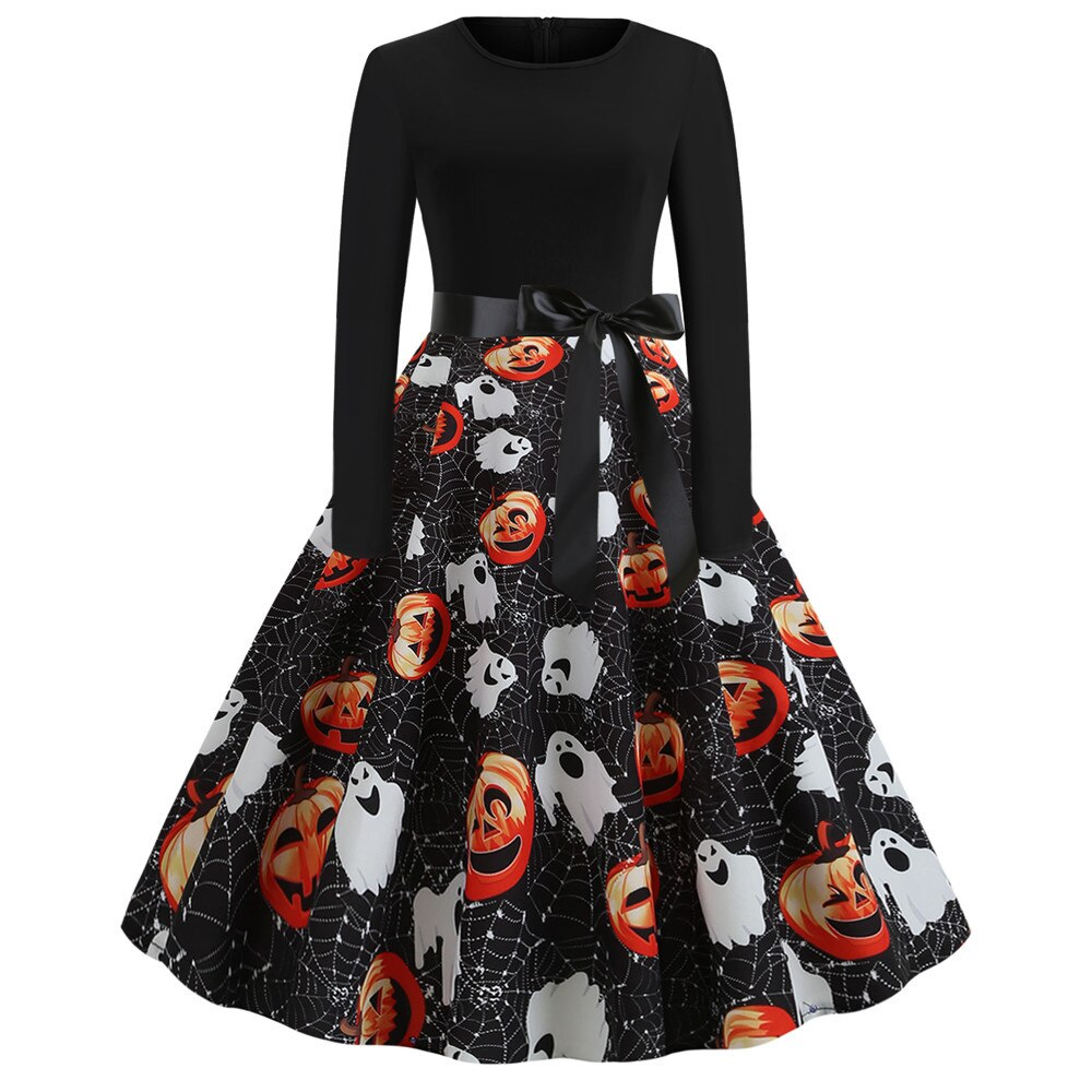 Stampa Caricatura Gotica Costume di Halloween | Midi
