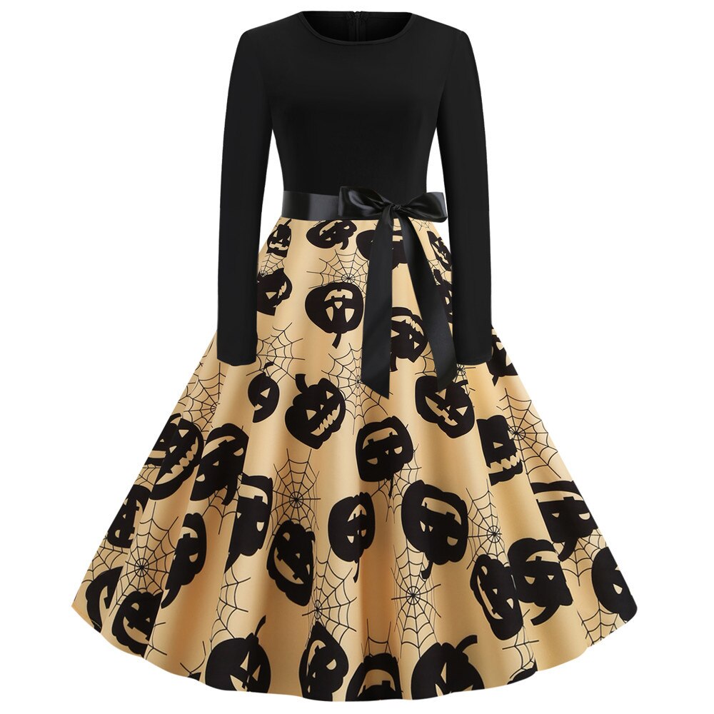 Stampa Caricatura Gotica Costume di Halloween | Midi