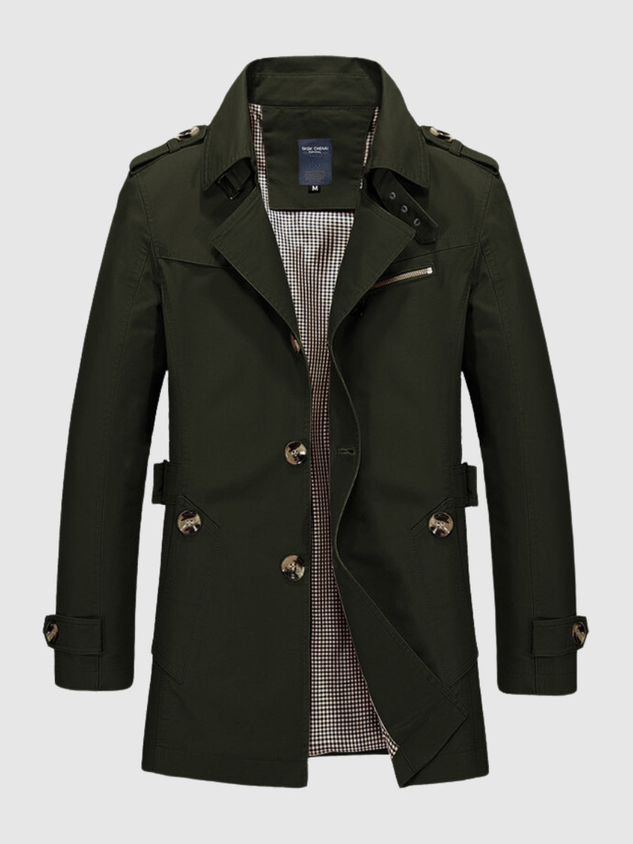 Francesco | Giubbotto impermeabile casual uomo cotone elegante