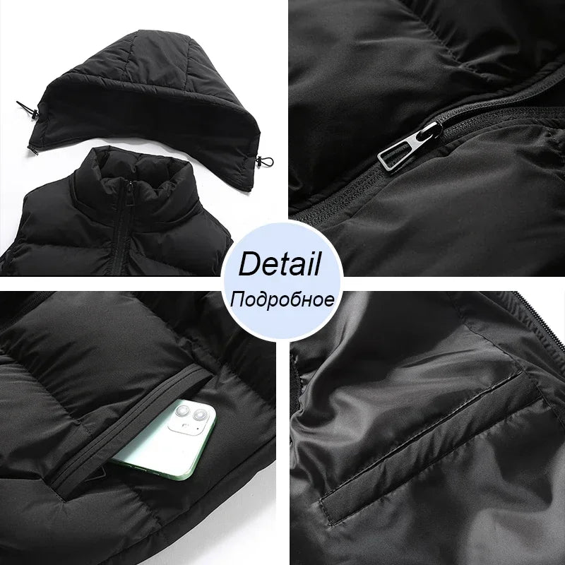 Marco | Gilet con cappuccio rimovibile uomo