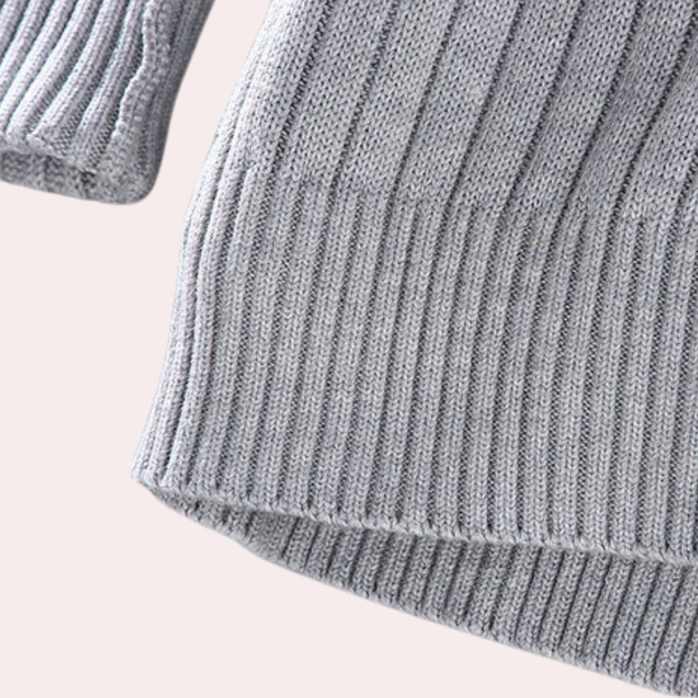 Roberto | Cardigan moderno con zip per uomo