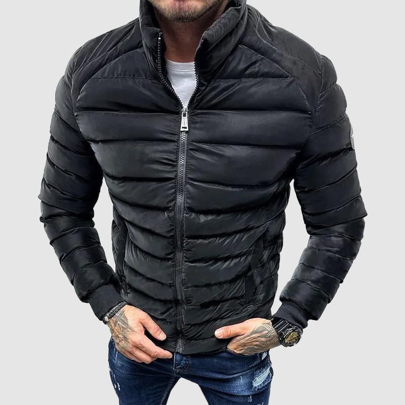 Nicola | Giacca invernale uomo imbottita con collo alto