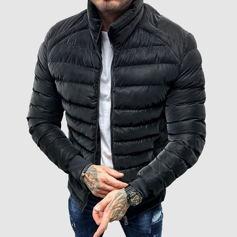 Nicola | Giacca invernale uomo imbottita con collo alto