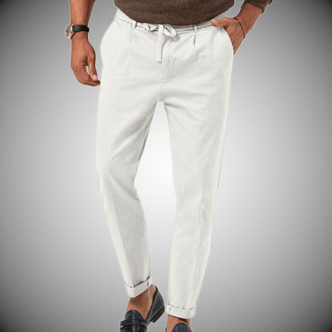 Pantaloni uomo lino alta qualità