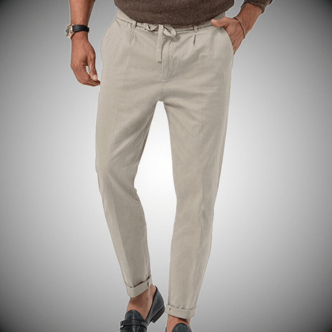 Pantaloni uomo lino alta qualità