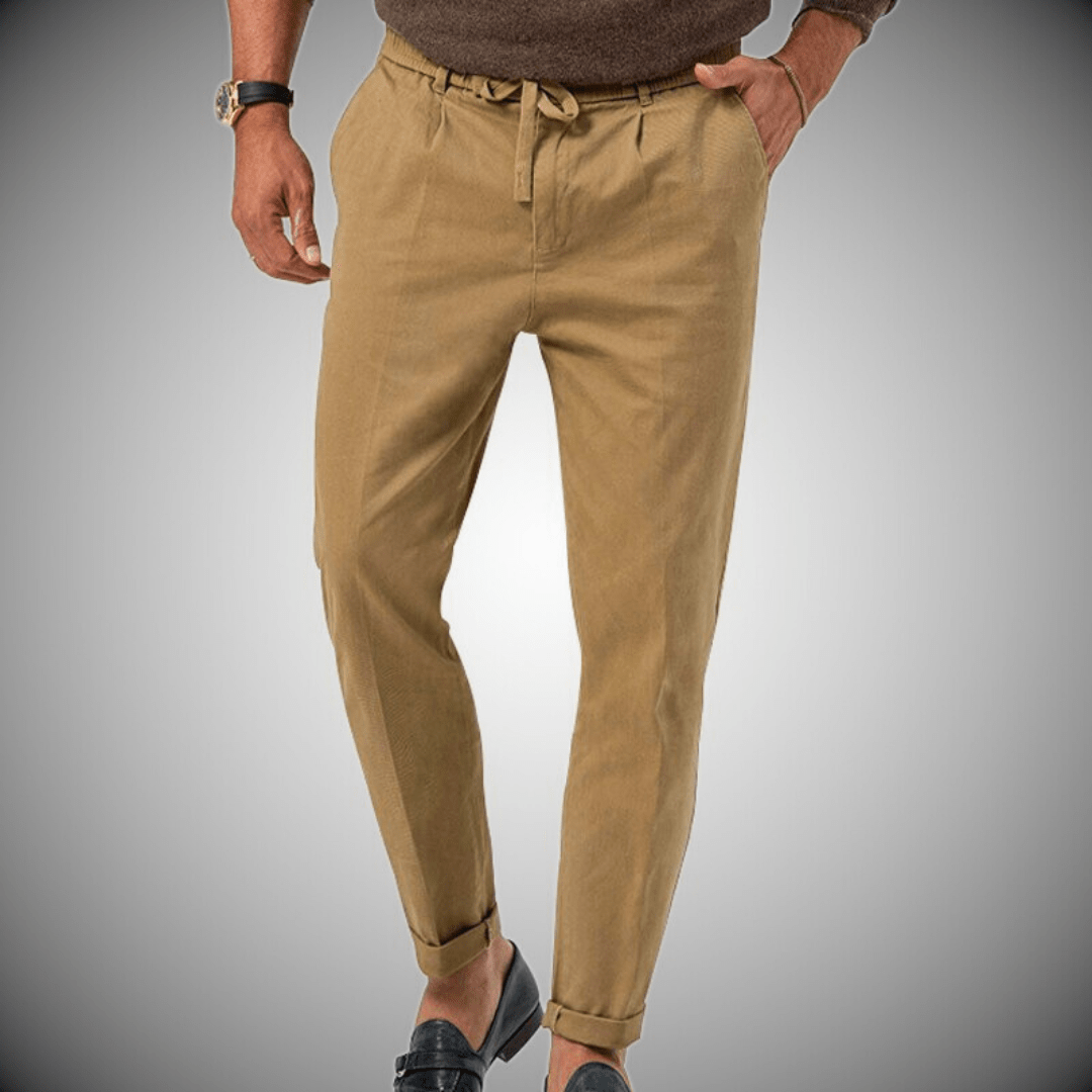 Pantaloni uomo lino alta qualità