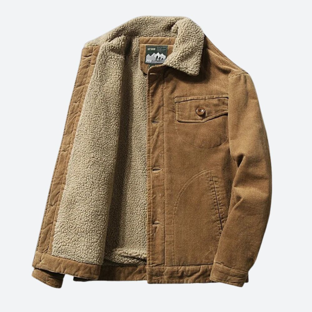 Giacca in Corduroy Mauve
