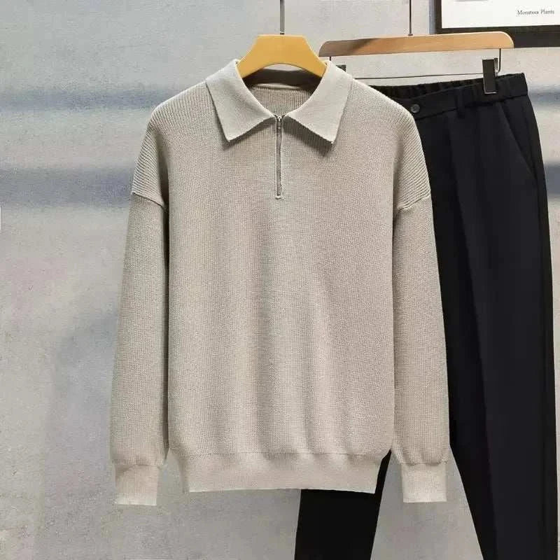 Matteo | Felpa da Uomo con Mezza Zip Elegante