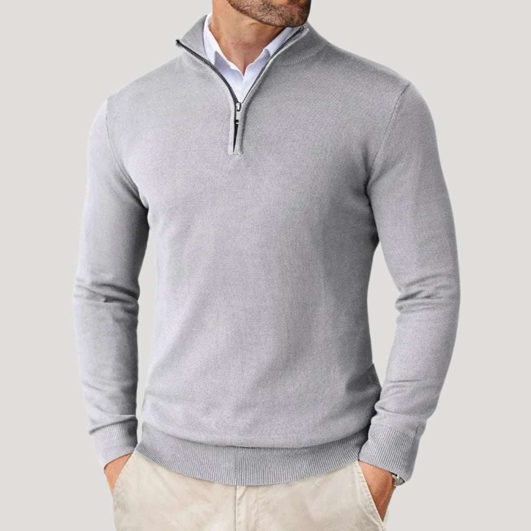 Federico | Felpa da Uomo con Mezza Zip Elegante