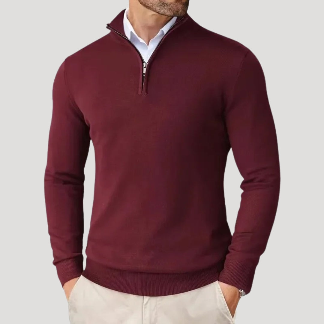 Federico | Felpa da Uomo con Mezza Zip Elegante