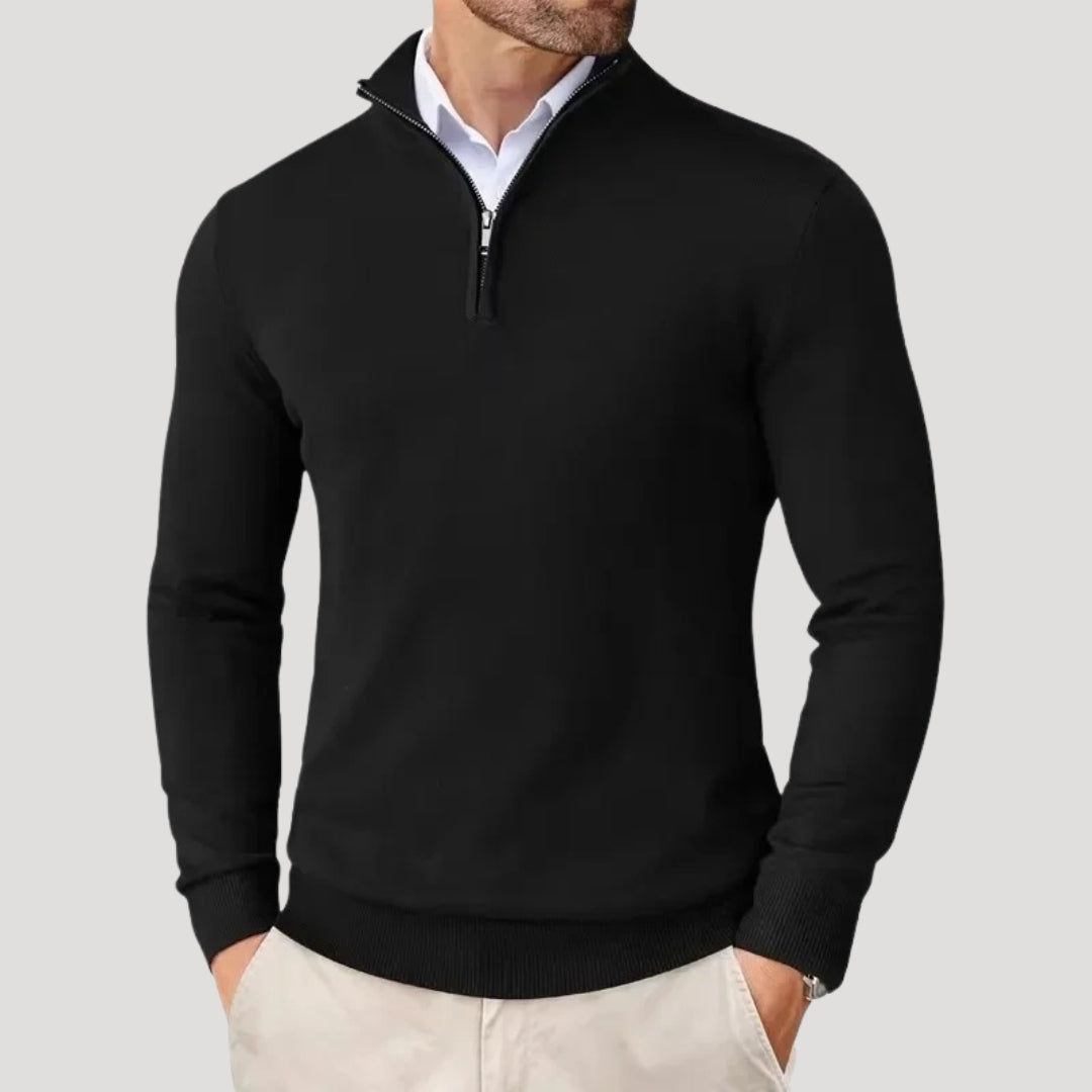 Federico | Felpa da Uomo con Mezza Zip Elegante