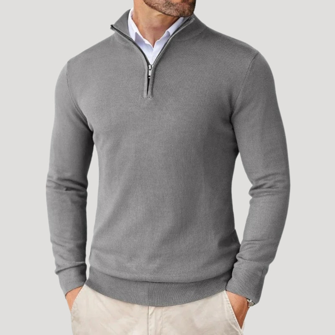 Federico | Felpa da Uomo con Mezza Zip Elegante