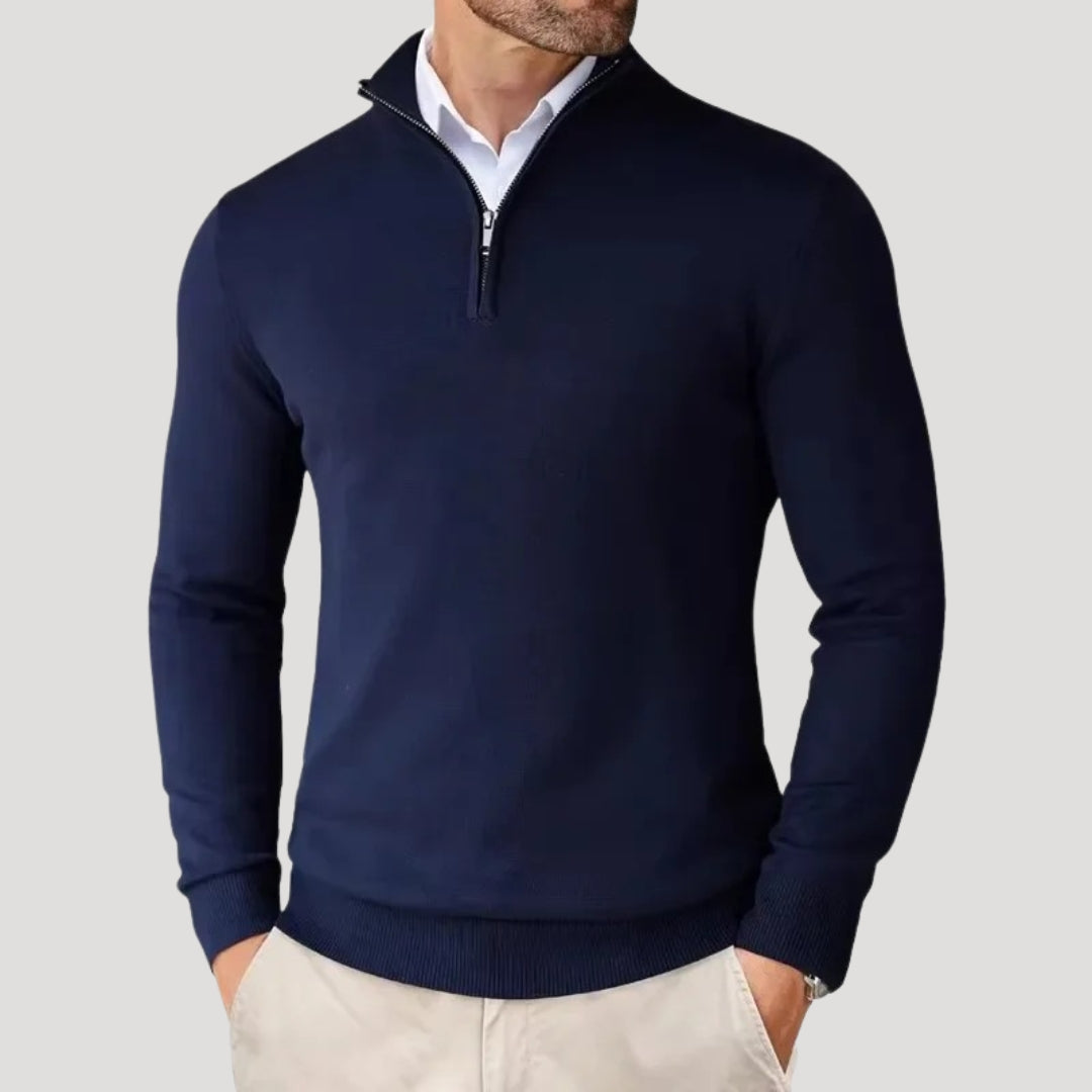 Federico | Felpa da Uomo con Mezza Zip Elegante