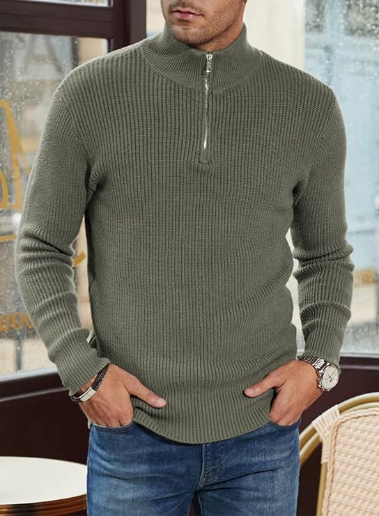 Gabriele | Felpa da Uomo con Zip Stile Italiano
