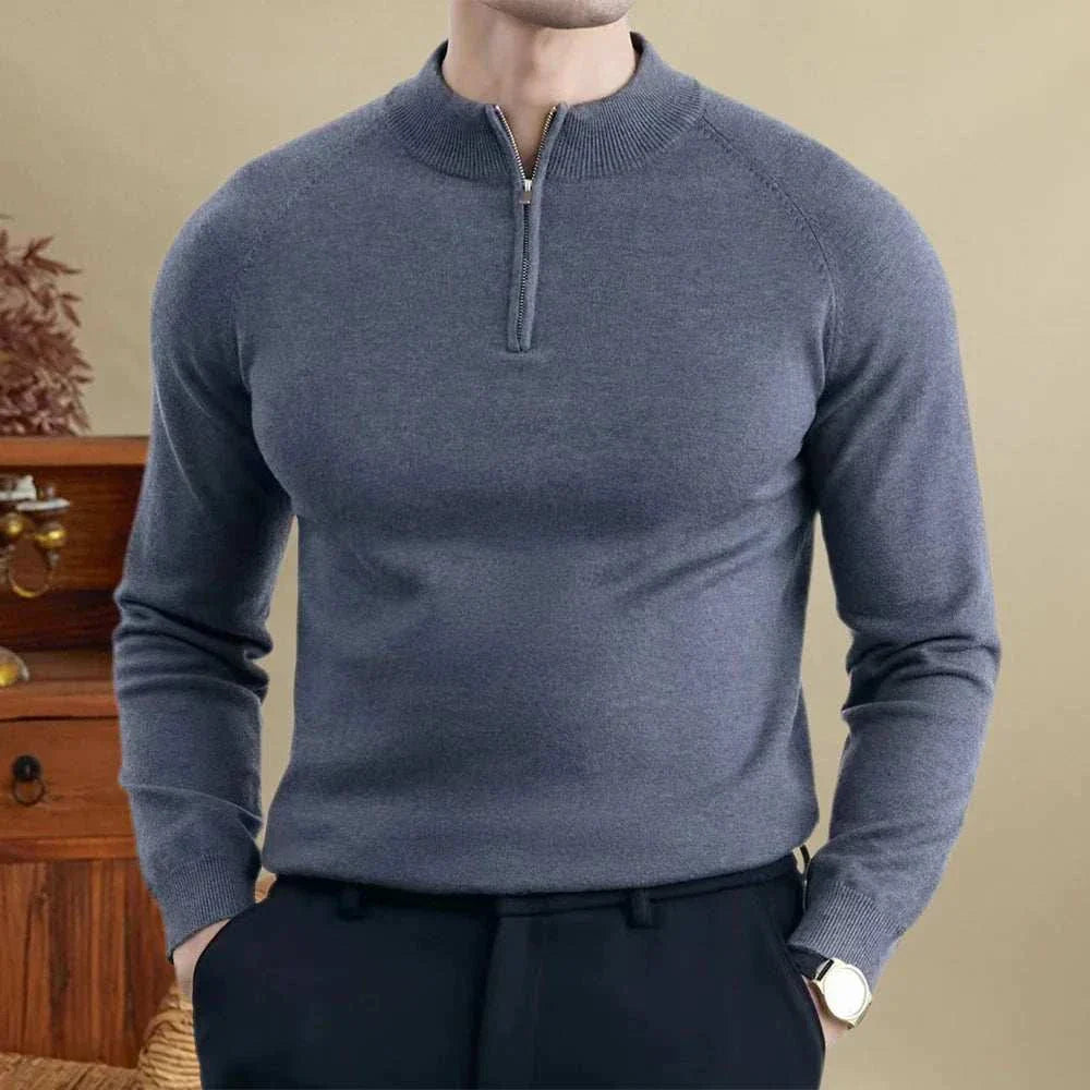 Riccardo | Felpa Slim Fit in Lana da Uomo