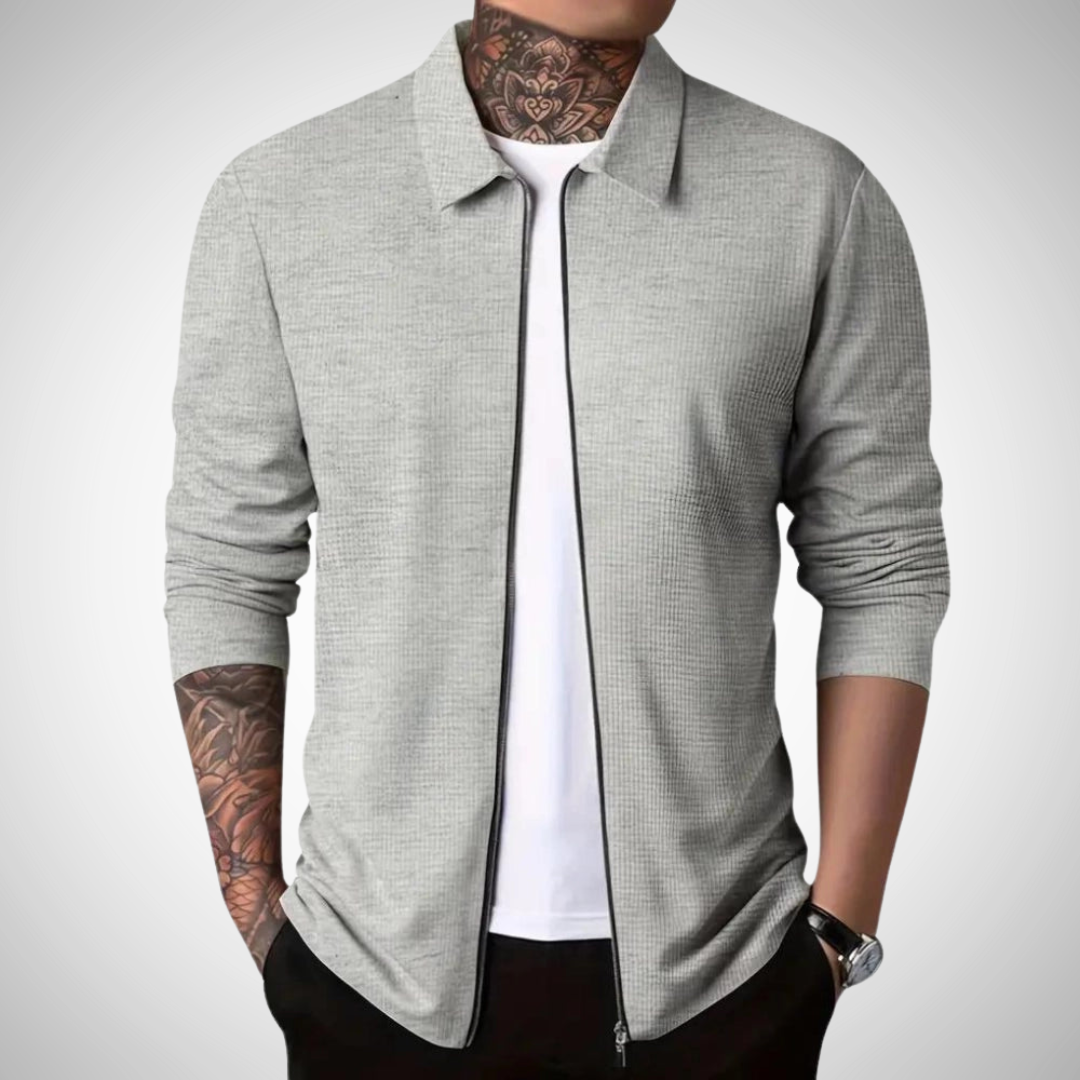 Stefano | Cardigan con zip slim fit per uomo
