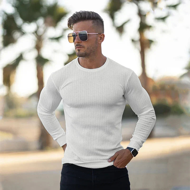 Felpa in cashmere uomo elegante