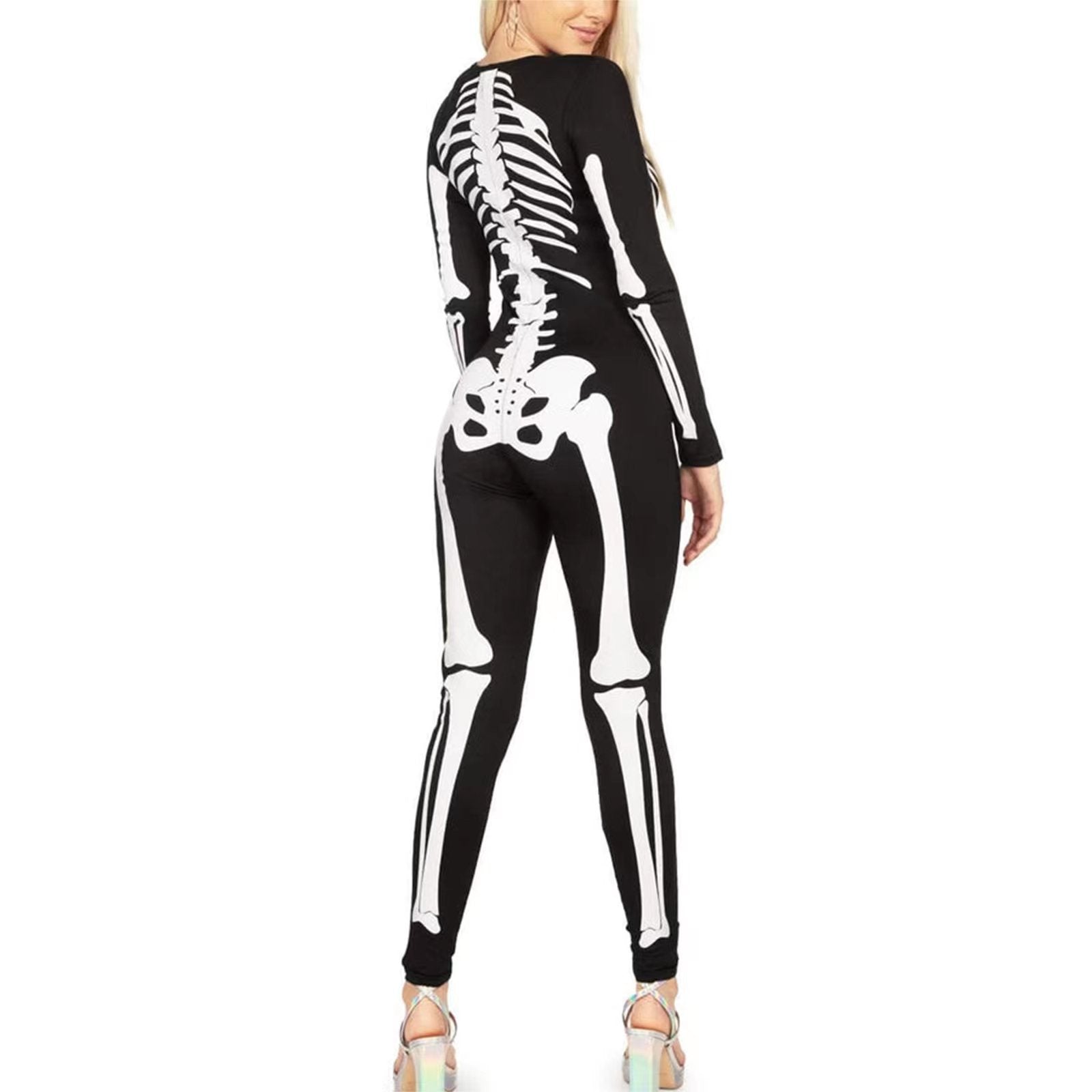 Costume scheletro stampato Halloween