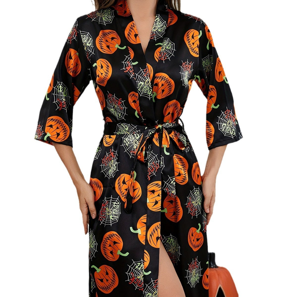 Accappatoio Kimono Zucca Costume di Halloween