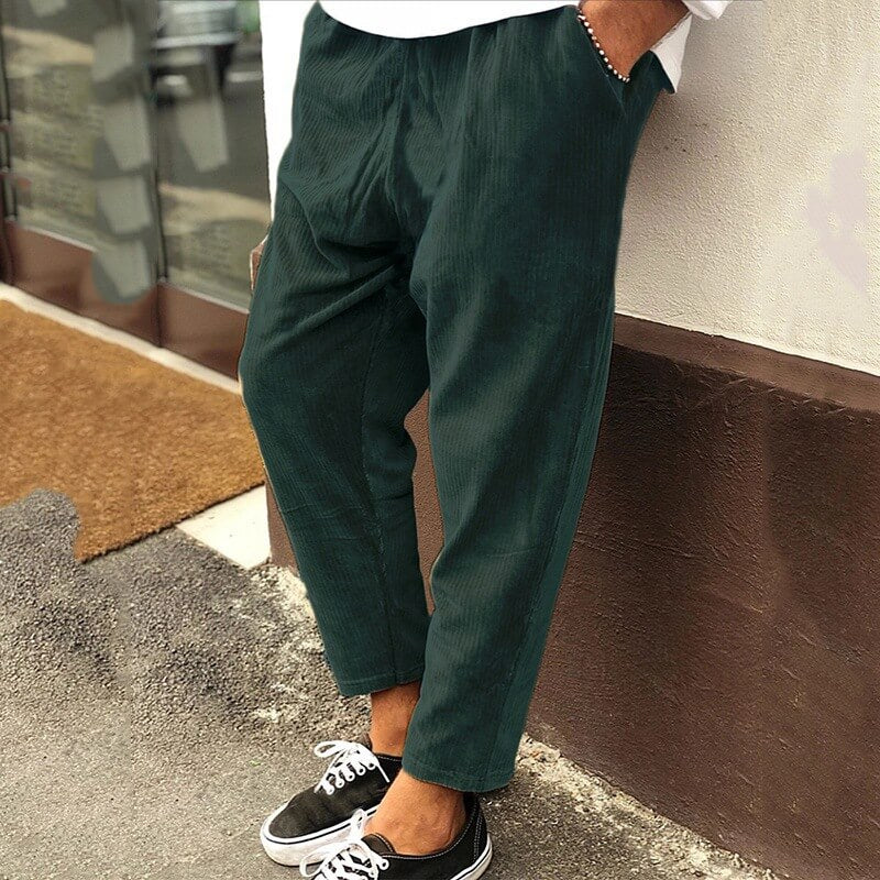 Pantaloni Casual in Corduroy Comodi