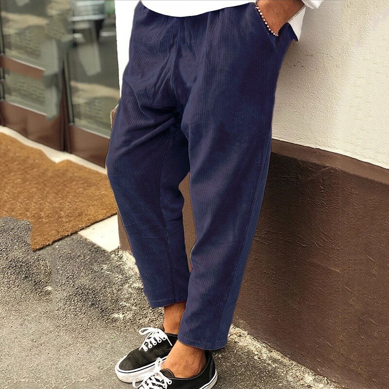 Pantaloni Casual in Corduroy Comodi