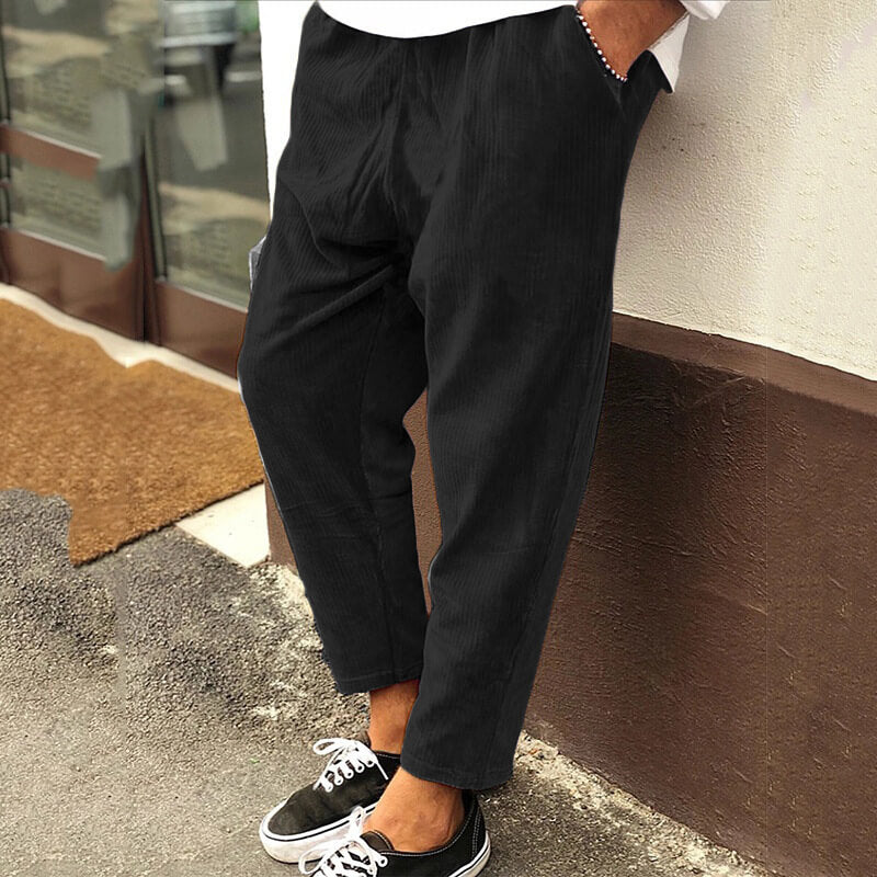 Pantaloni Casual in Corduroy Comodi