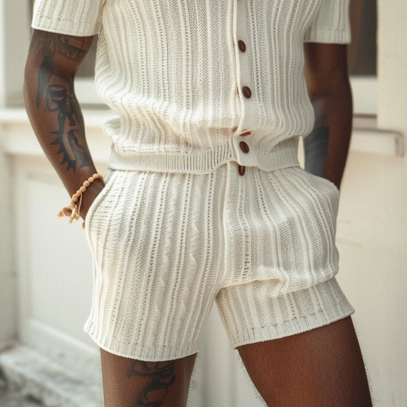 Completo Uomo Slim Fit in Maglia Traspirante