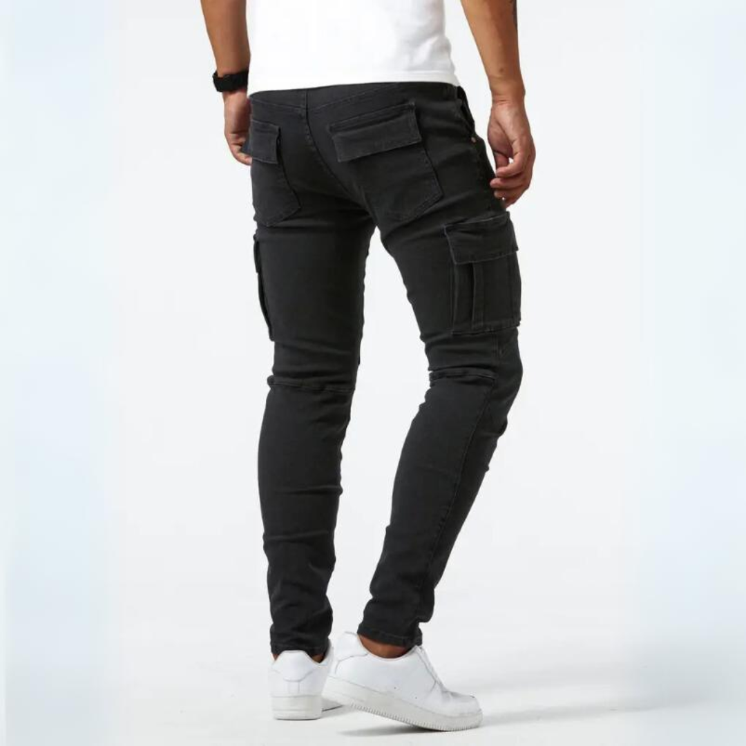 Pantaloni cargo elasticizzati uomo eleganti