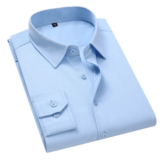 Camicia Classica Uomo Manica Lunga con Tasca