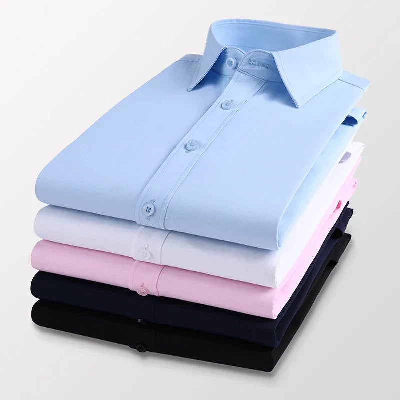 Camicia Classica Uomo Manica Lunga con Tasca