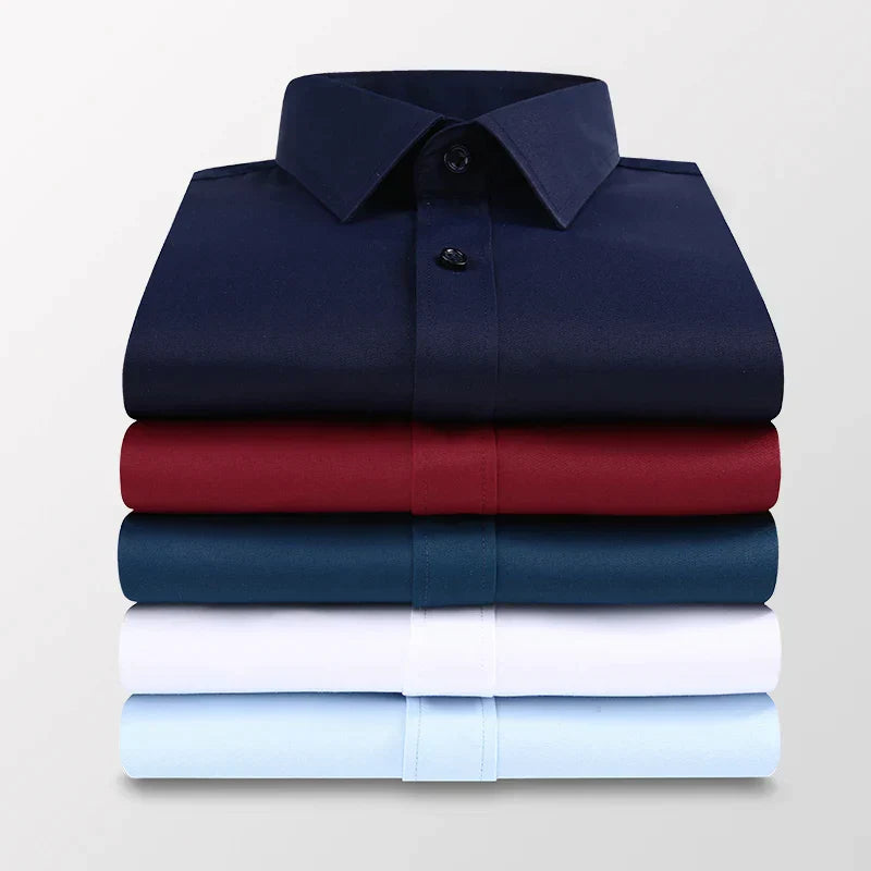 Camicia Classica Uomo Manica Lunga con Tasca