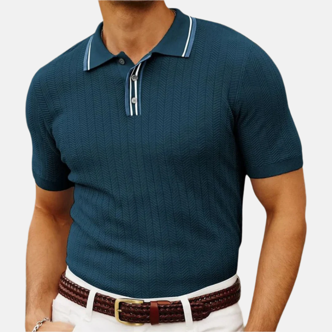 Matteo | Polo classica a righe maniche corte